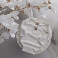 Boys bodysuit Asher | 12-18 months - off white| photo props