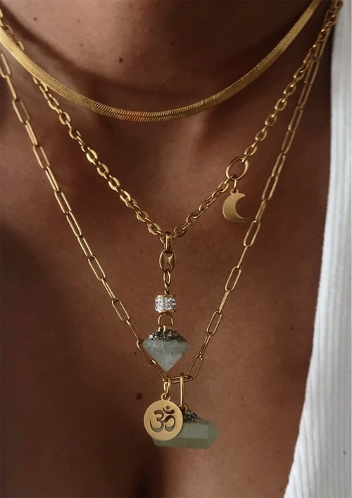 Image of SABRINA • Crystal Ohm Necklace