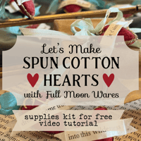 Image 1 of Let’s Make Spun Cotton Hearts - Supplies kit (for free video tutorial)