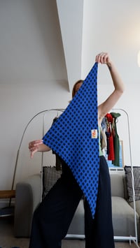 Image 2 of POLKA DOT TRIANGLE SCARVES