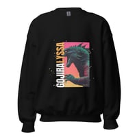 Image 1 of GJRXLYSSA ゴジラ Unisex Black Sweater