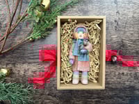 Image 4 of Spun Cotton Doll Ornament, Greta