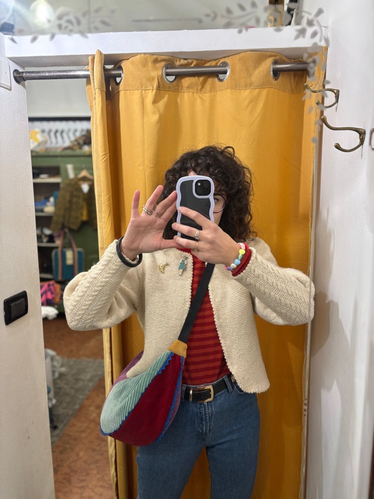 Image of Big Banana Bag lilla/cielo