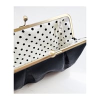 Image 3 of *NEW* Pleated Embossed Black Leather Clutch
