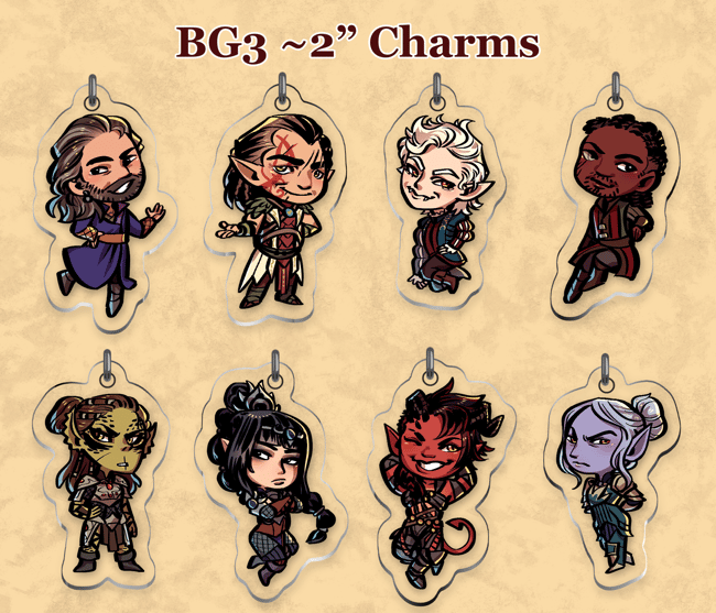 BG3 2in Charms