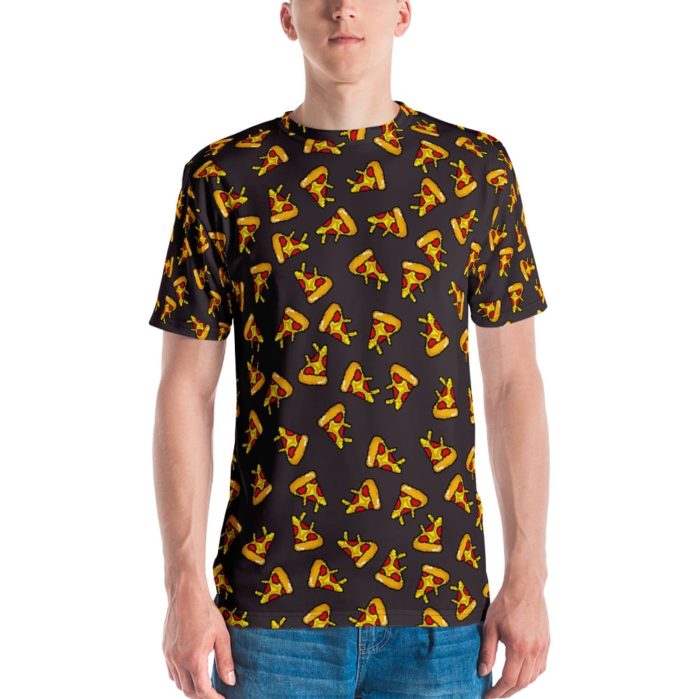 All over Pixel Pizza shirt