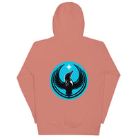 Image 7 of Unisex Hoodie - Blue Rebel Loon back print