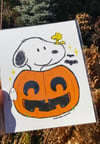 Snoopy Great Pumpkin Art Print
