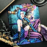 Image 1 of Jinx Watercolor Print