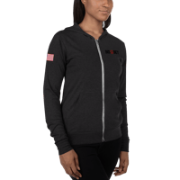 Image 2 of USA DISOBEY UNISEX ZIP-UP HOODIE