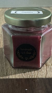 Image 1 of Cranberry scented candle