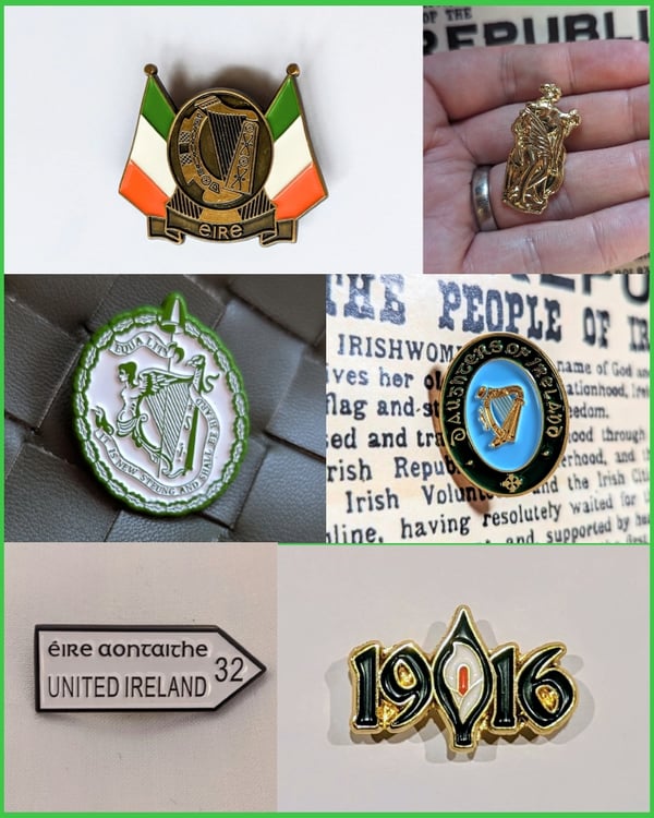 Image of Irish Republic Badge Set