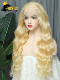 Image 2 of 13x6 HD frontal blonde body wave wig