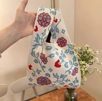 Casual Versatile Tote Bag, Colorful Floral Print 