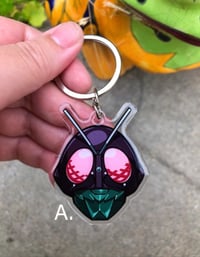 Image 2 of Kamen rider& Ultraman keychain