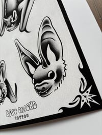 Image 3 of Bats Flash Sheet (black and grey) 