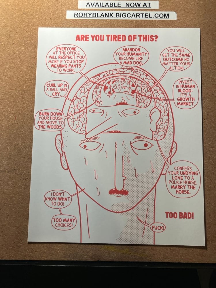 Image of choice paralysis print