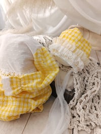Image 2 of Photo prop | Sitter photoshoot set | Audrey | age 12 months | yellow plaid