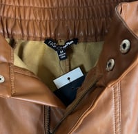 Image 5 of FASHION NOVA cognac brown vegan leather pants