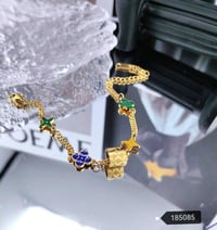 Colourful LV Chain Bracelet