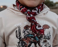 Image 1 of Red Aztec Wild Rag