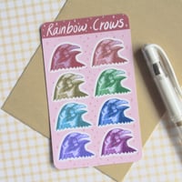 Image 3 of Rainbow Crow - Sticker Sheet