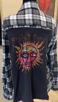 Vintage Gray/White Flannel Shirt Sublime