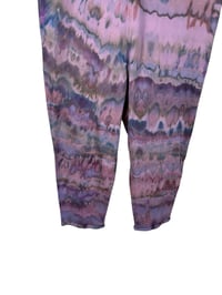 Image 3 of S/M Cotton Blend Knit Pocket Jumpsuit in Muted Agate Ice Dye