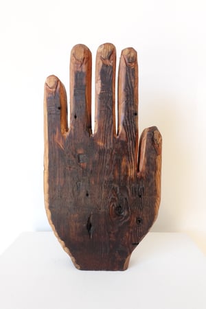 Hartwick Large Carved Wooden Hand (2)