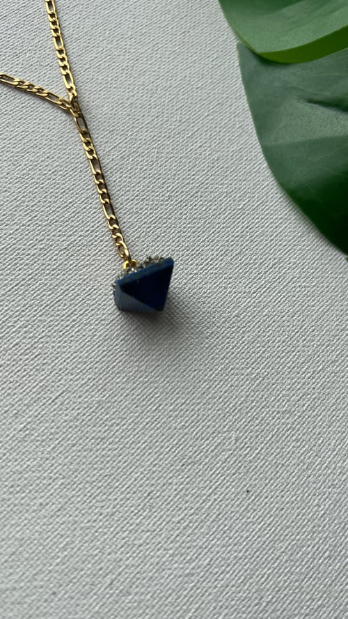 Image of GENESIS II • Crystal Drop Necklace | Lapis Lazuli