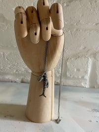 Image 4 of Vintage charm silver necklace - Gone fishing collection part 1