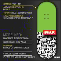 Image 1 of SAYVUR ‘TAB’ LIME