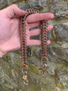 Stainless & Bronze “Flatty” Wallet Chain