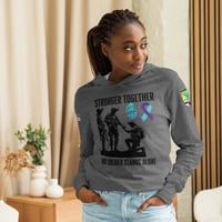 Image 2 of WAR Stronger Together Hand Up Hooded long-sleeve tee