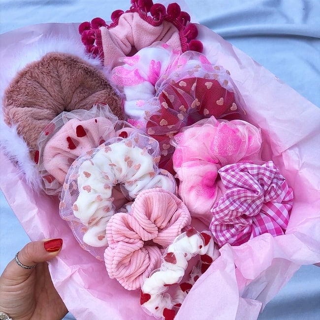 Valentines scrunchie gift box