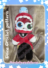 Image 1 of Digital Circus - Caine crochet pattern PDF