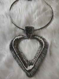 Image 1 of LOVE NECKLACE SET SILVER