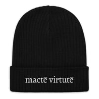 Image 2 of Macte Virtute Ribbed knit beanie