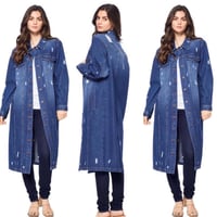 Image 1 of Denim Long Jacket 