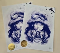 Image 1 of Hachi Onna Limited Edition Artists Proof. A4 Signed and Stamped Print