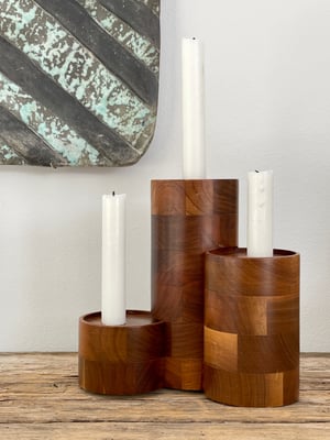 Image of CYLINDRICAL TRIO CANDLE HOLDER