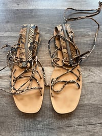 Image 1 of Zara snakeskin sandals 
