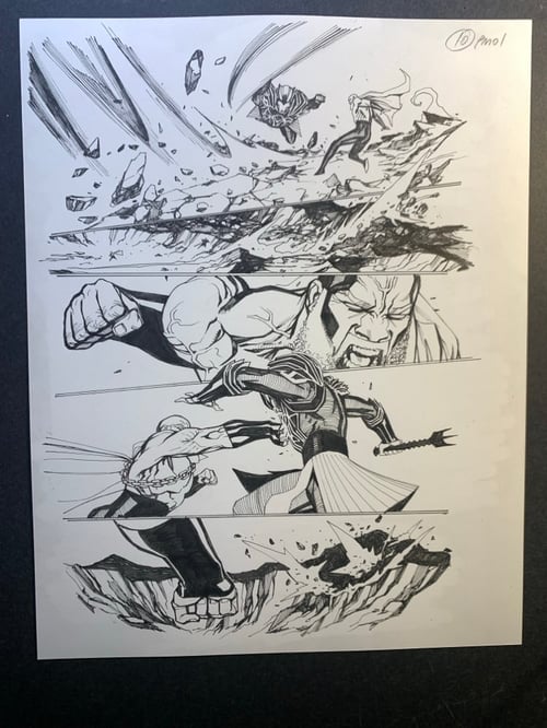 Image of POWER MAN:TIMELESS #1 page10 original art