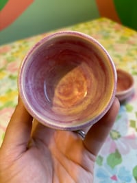 Image 3 of set of merlot teacups