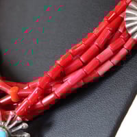Image 3 of 8 Strand Italian Coral Necklace