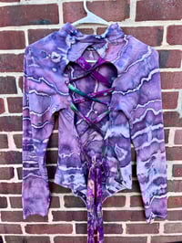 Image 2 of Tie Back Mock Neck (FP) bodysuit Large