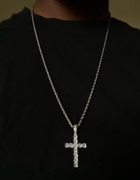 Image 3 of Rhinestone Cross Necklace