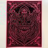 Image 4 of Wizard Linocut Prints