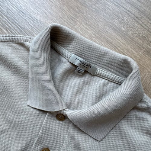 Image of 2000s Burberry Longsleeve Polo Shirt, Size XS