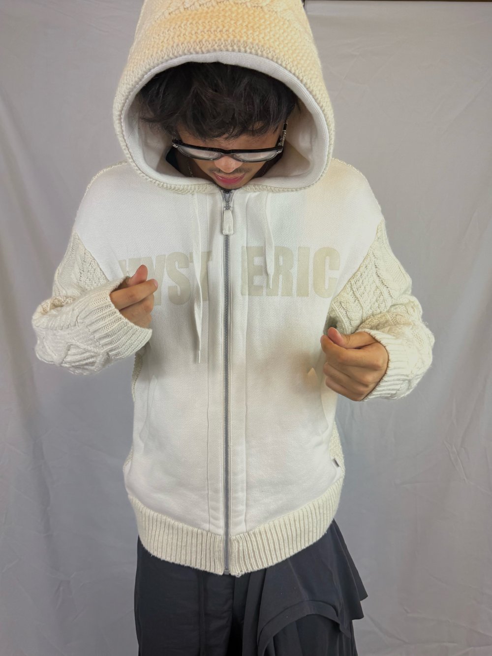 Image of Hysteric Glamour Cable Knit Zip